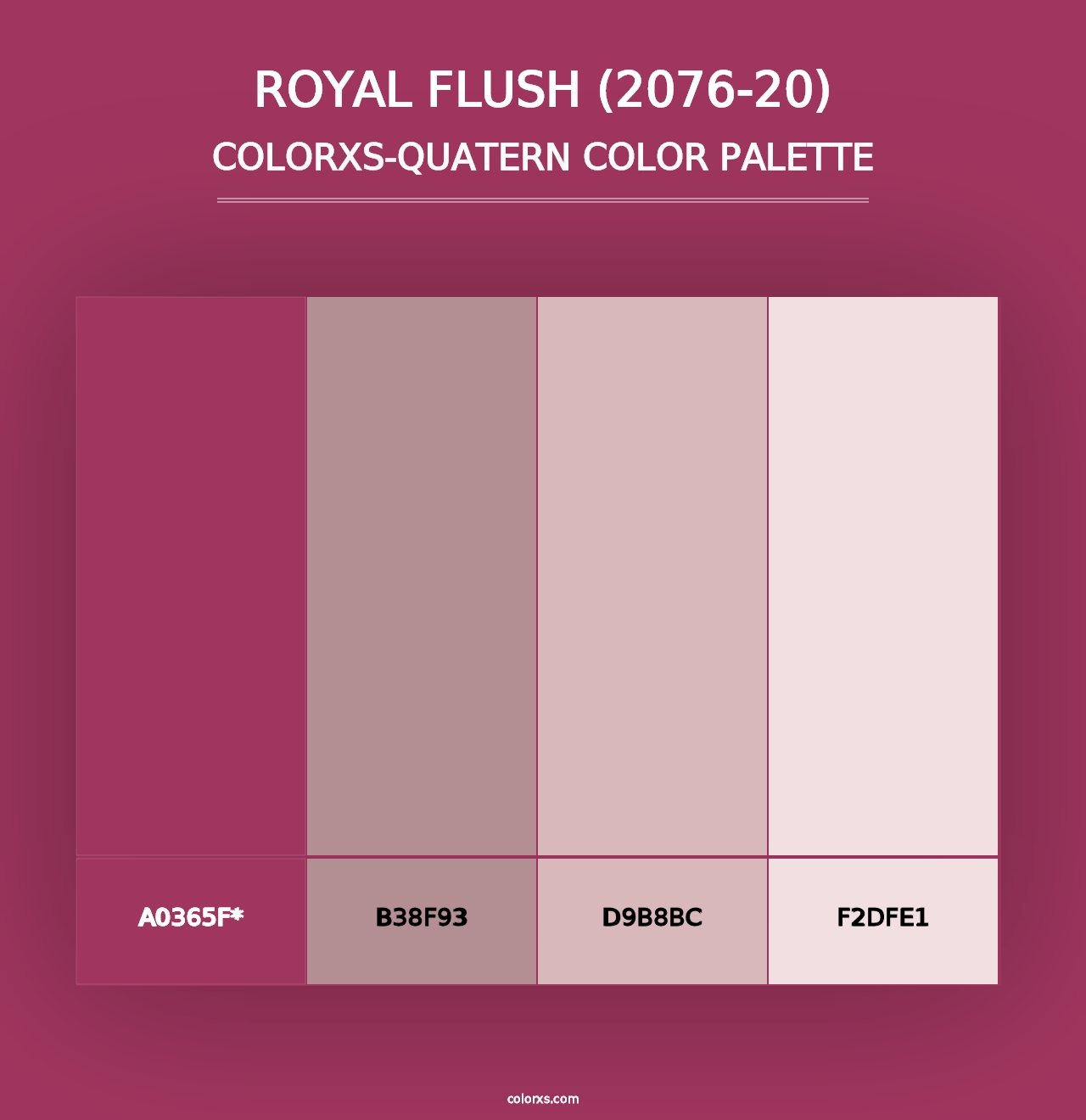 Royal Flush (2076-20) - Colorxs Quad Palette