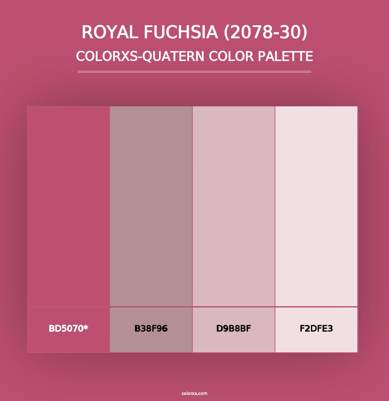 Royal Fuchsia (2078-30) - Colorxs Quad Palette