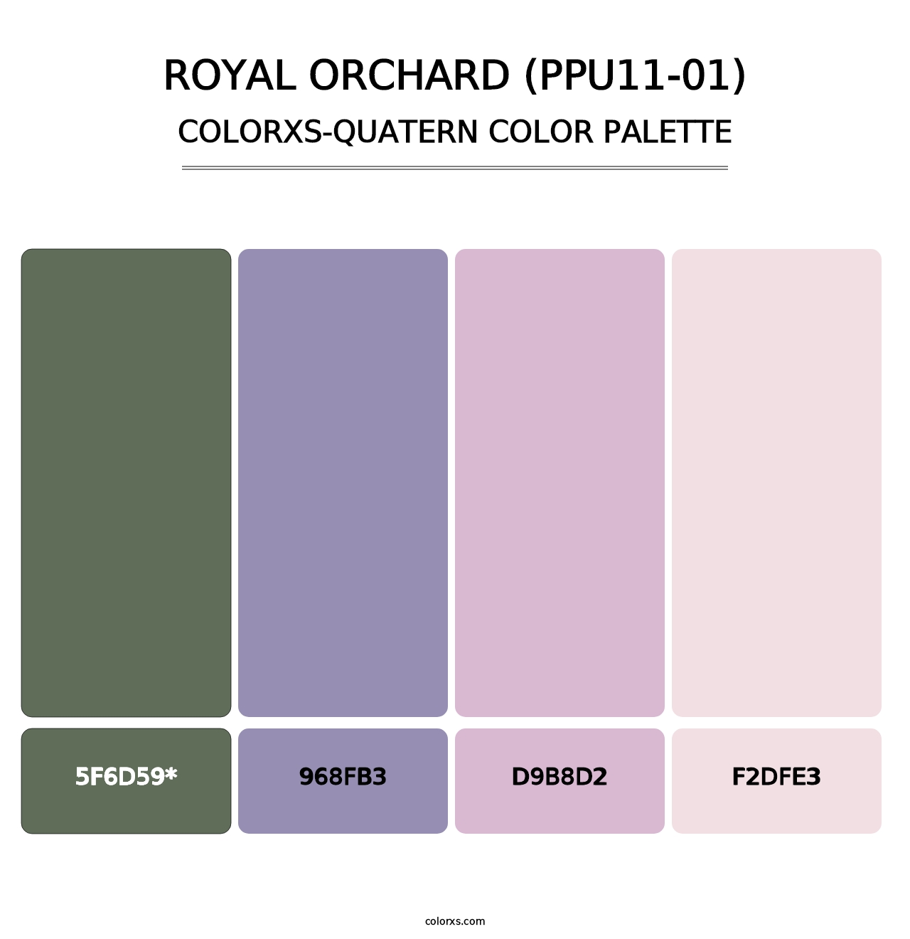 Royal Orchard (PPU11-01) - Colorxs Quad Palette