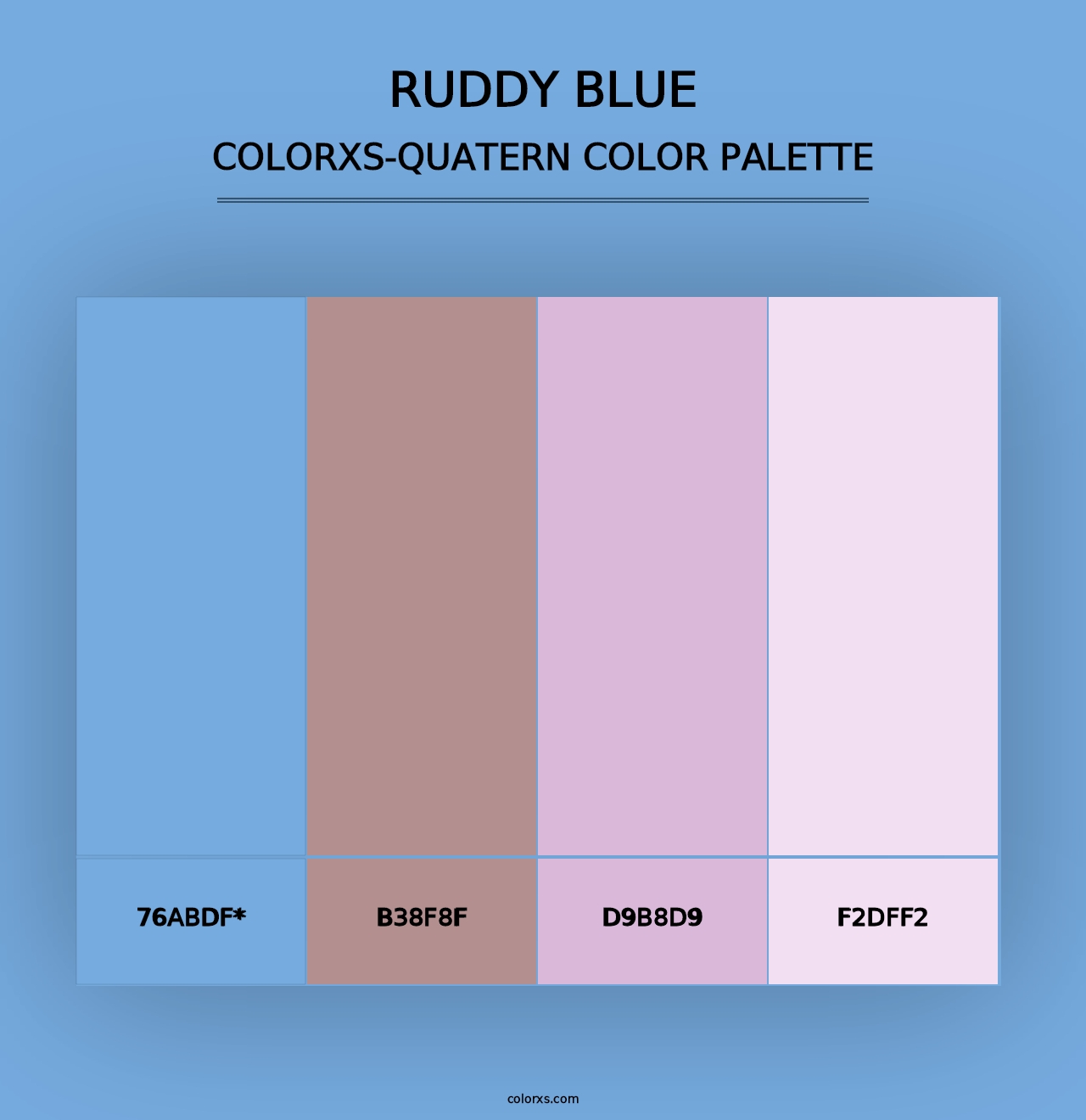 Ruddy Blue - Colorxs Quad Palette