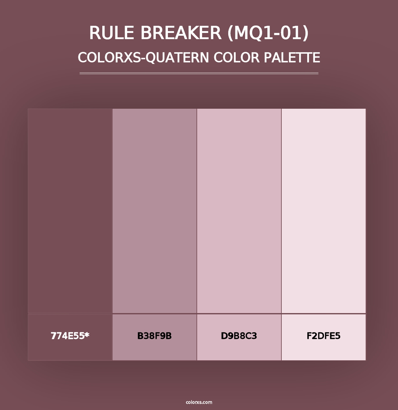 Rule Breaker (MQ1-01) - Colorxs Quad Palette