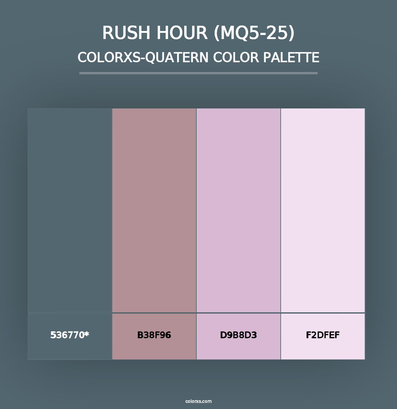 Rush Hour (MQ5-25) - Colorxs Quad Palette