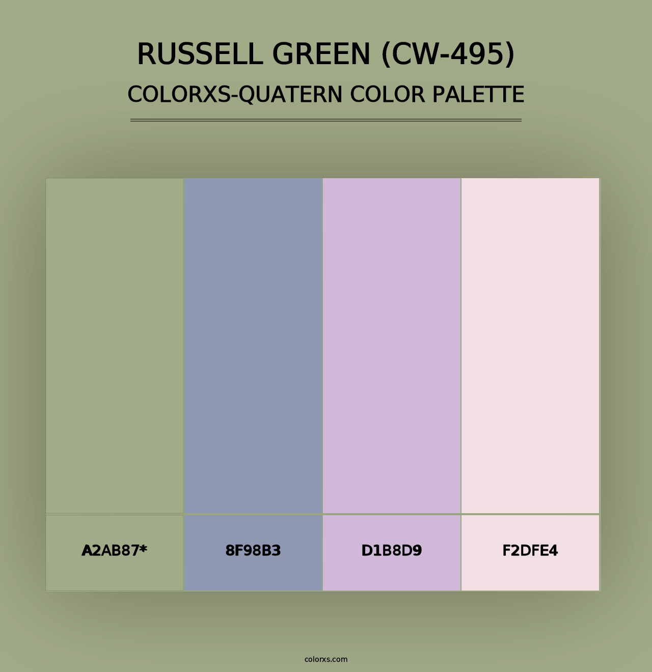 Russell Green (CW-495) - Colorxs Quad Palette