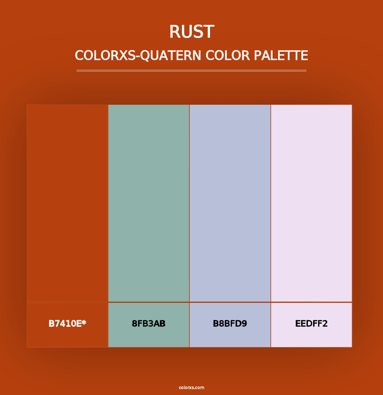 Rust - Colorxs Quad Palette