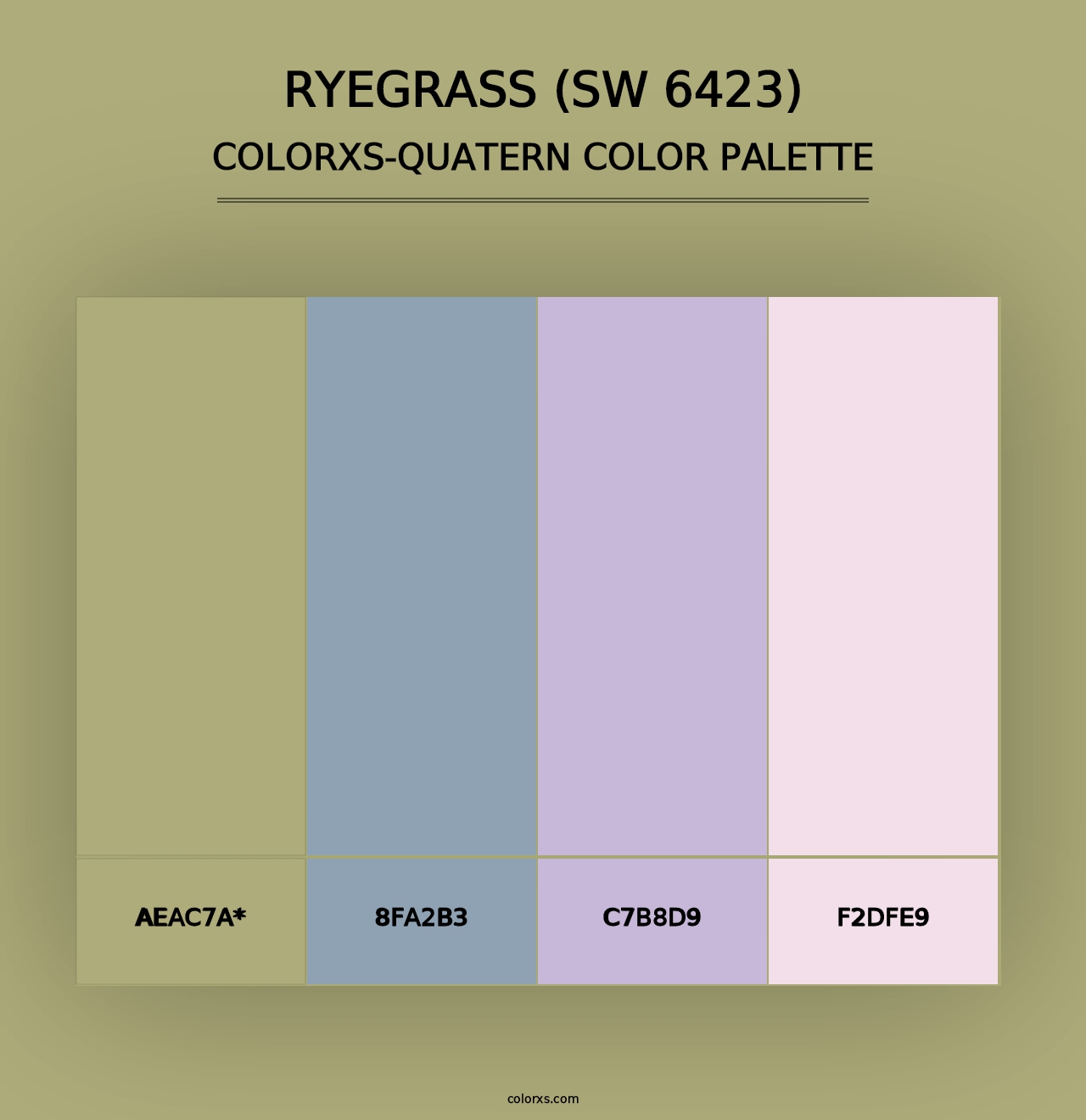 Ryegrass (SW 6423) - Colorxs Quad Palette