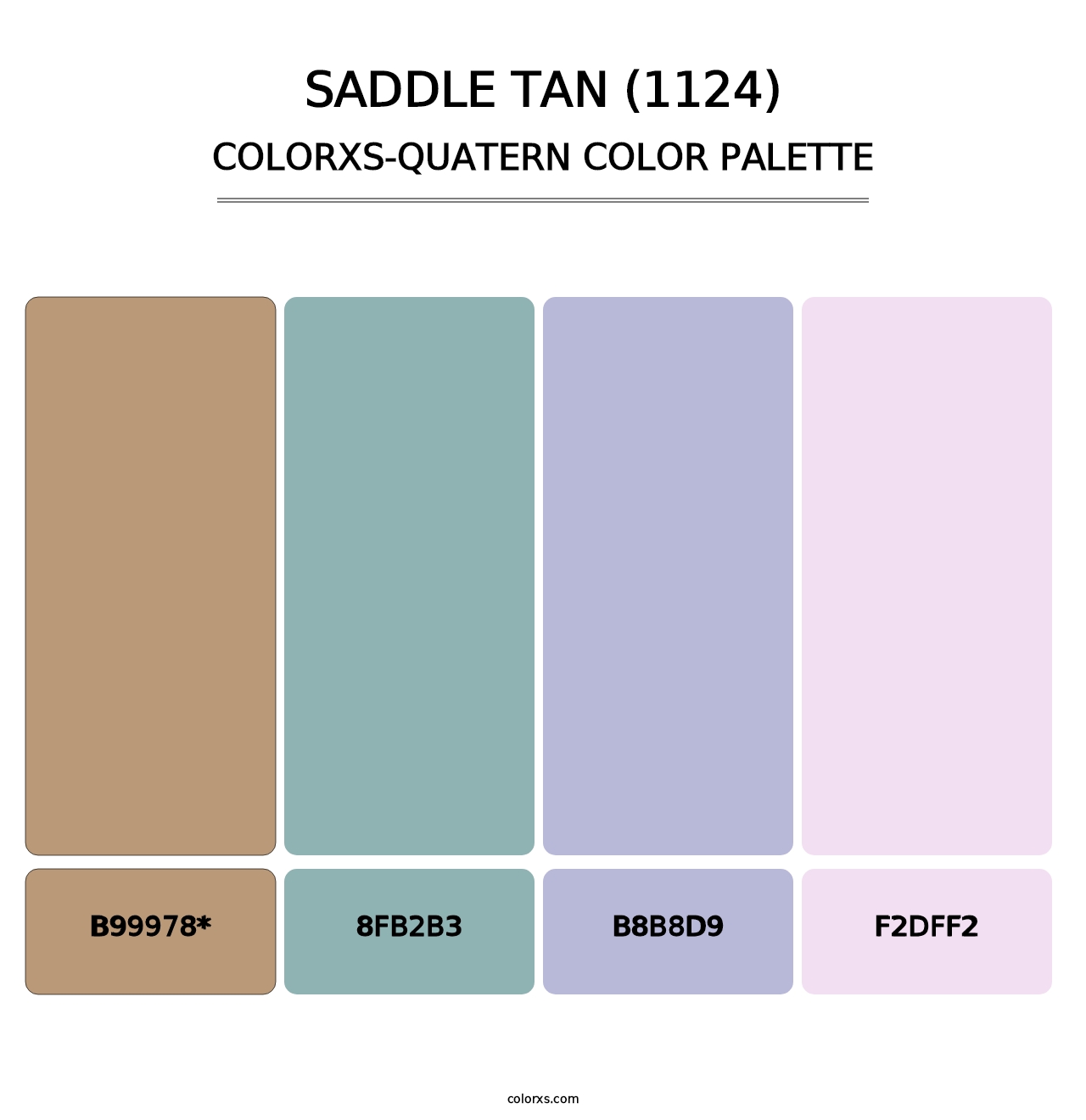 Saddle Tan (1124) - Colorxs Quad Palette