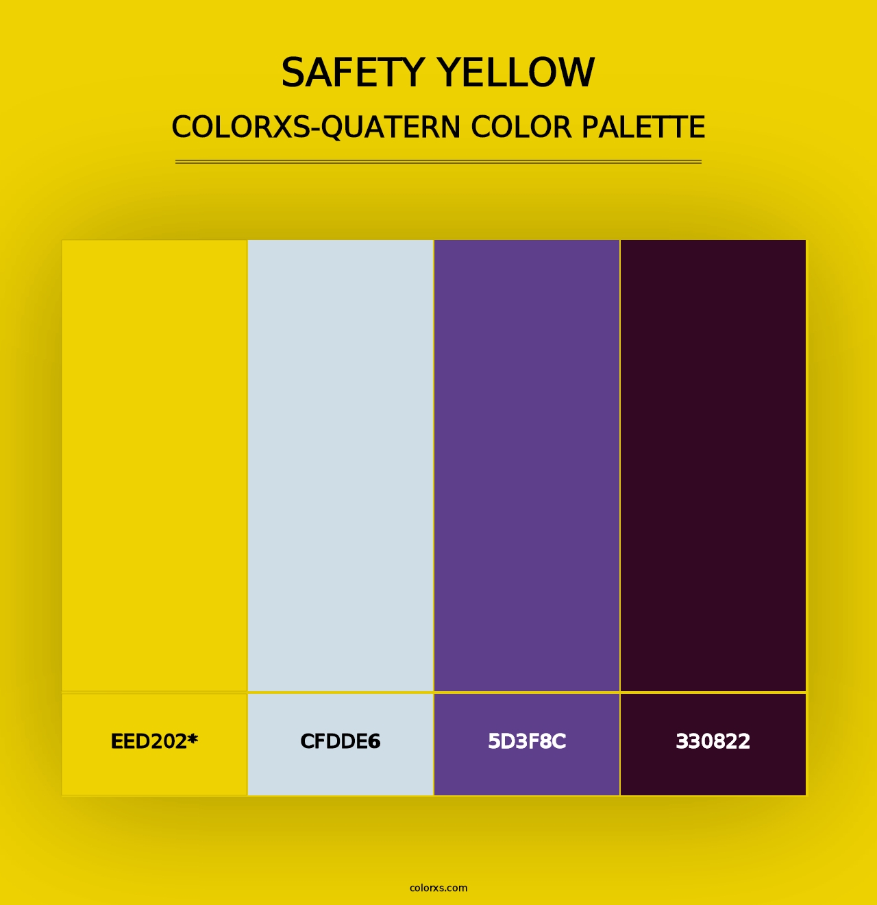 Safety Yellow - Colorxs Quad Palette