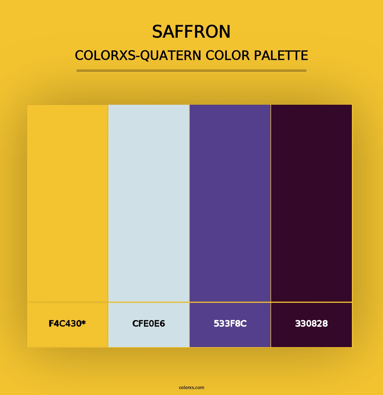 Saffron - Colorxs Quad Palette