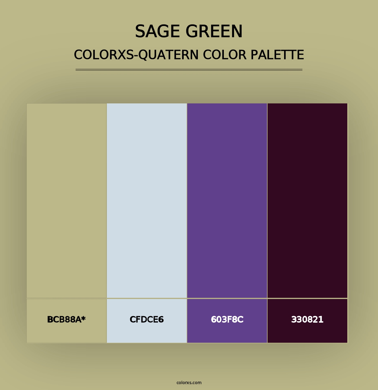 Sage Green - Colorxs Quad Palette