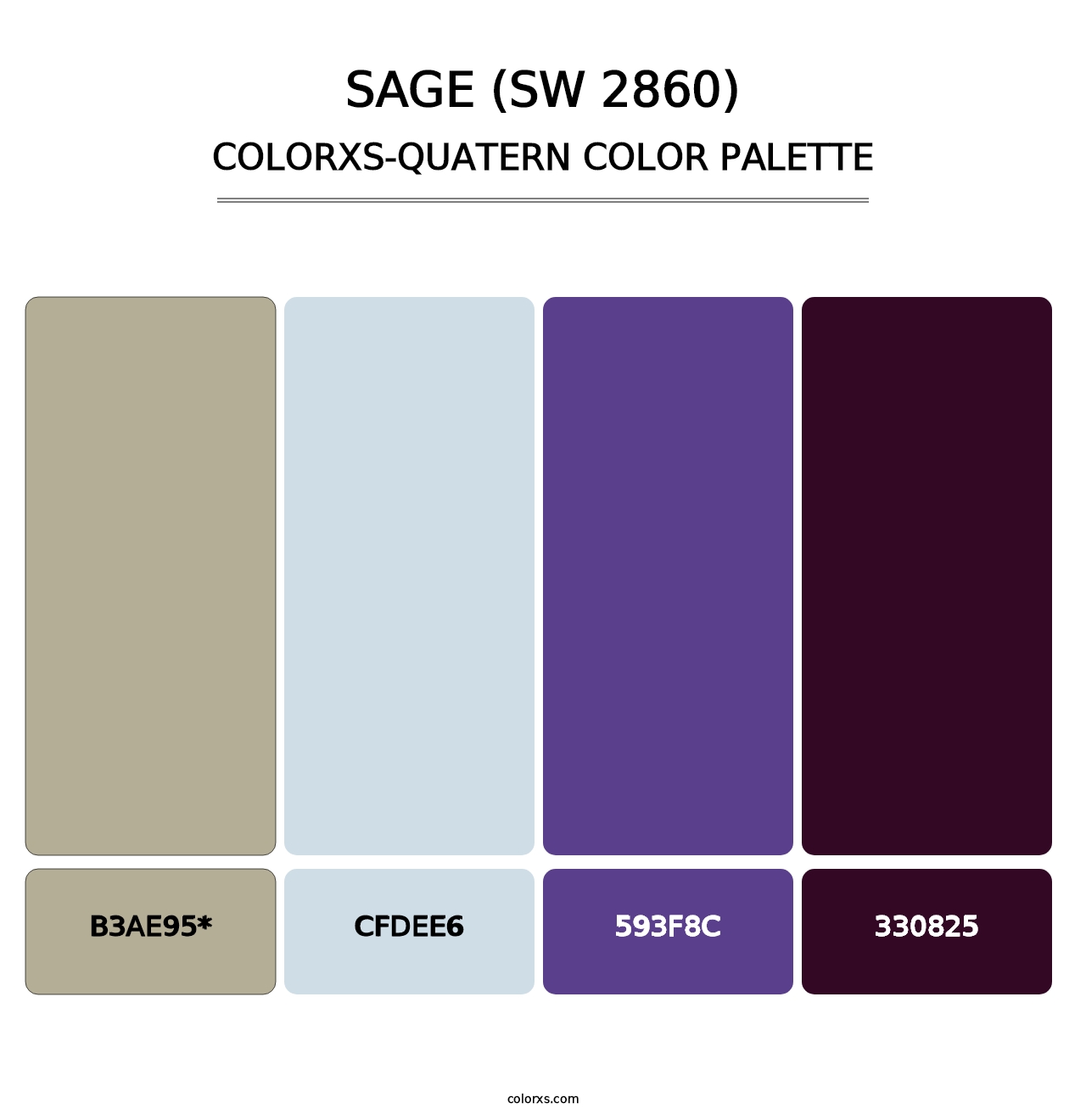 Sage (SW 2860) - Colorxs Quad Palette