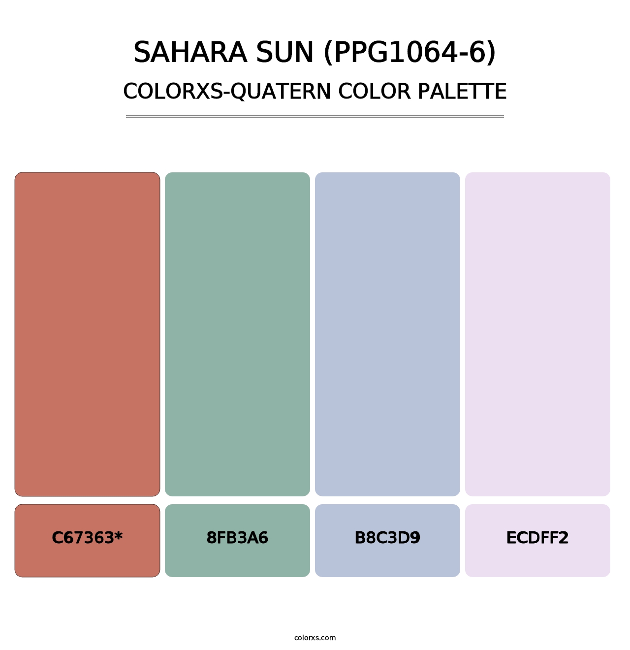 Sahara Sun (PPG1064-6) - Colorxs Quad Palette