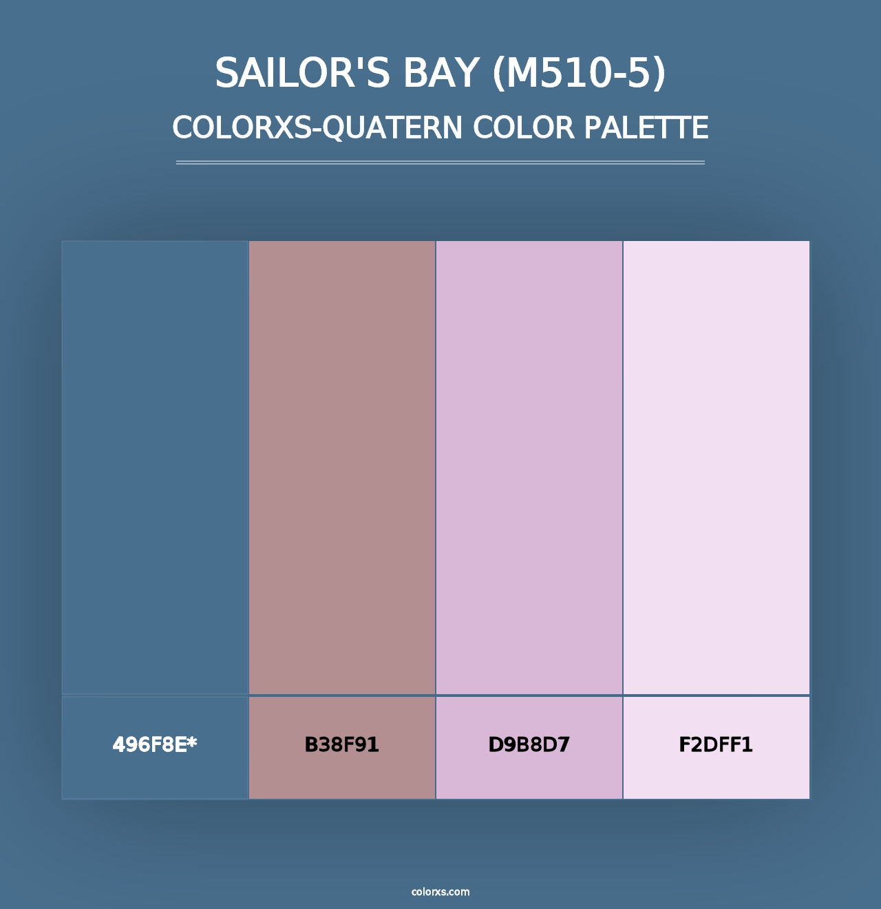 Sailor'S Bay (M510-5) - Colorxs Quad Palette