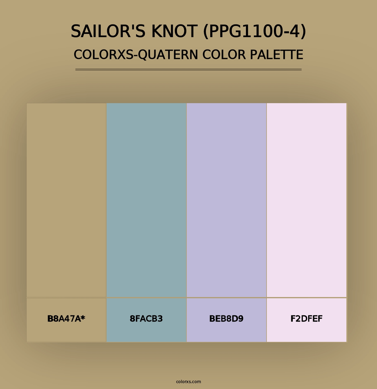 Sailor's Knot (PPG1100-4) - Colorxs Quad Palette