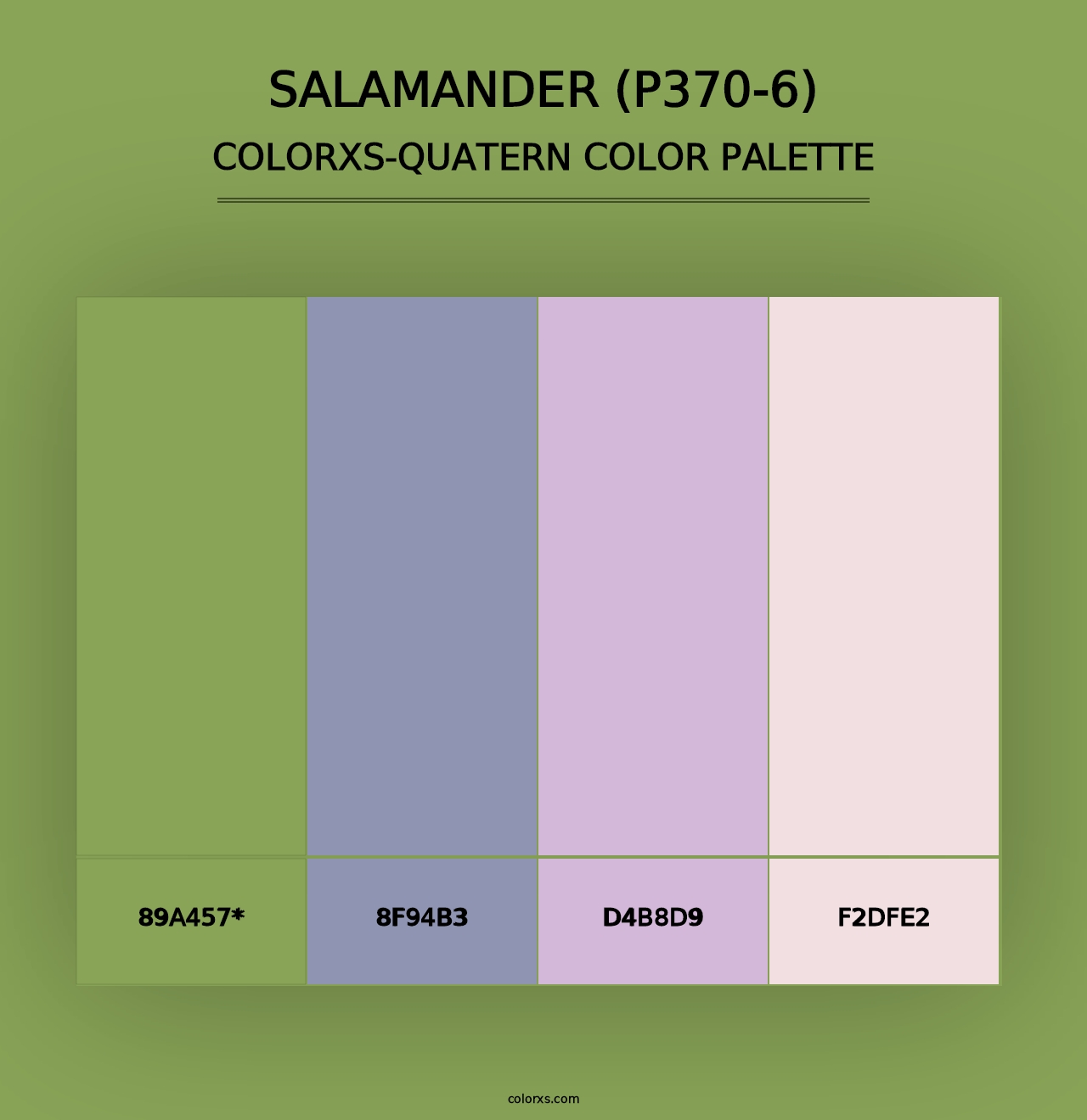 Salamander (P370-6) - Colorxs Quad Palette