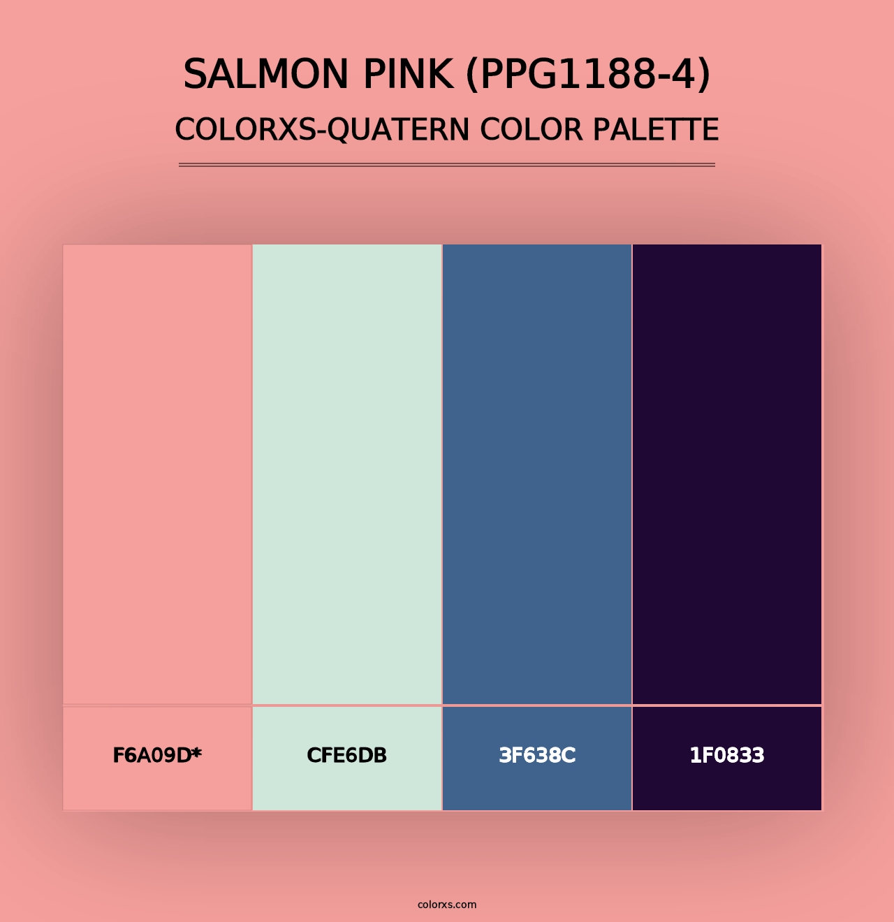 Salmon Pink (PPG1188-4) - Colorxs Quad Palette