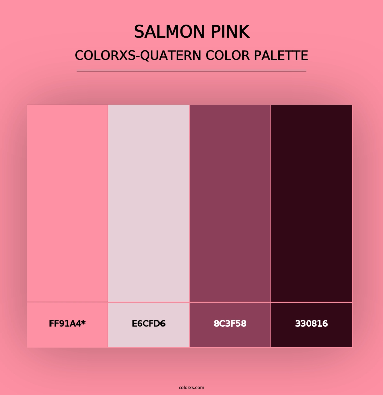 Salmon Pink - Colorxs Quad Palette