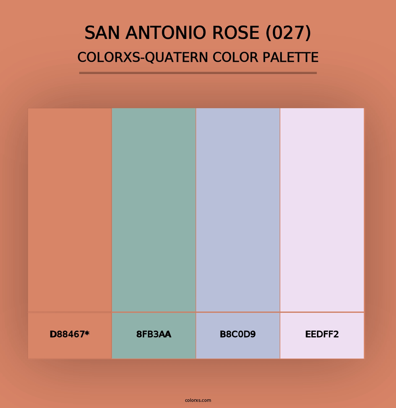 San Antonio Rose (027) - Colorxs Quad Palette