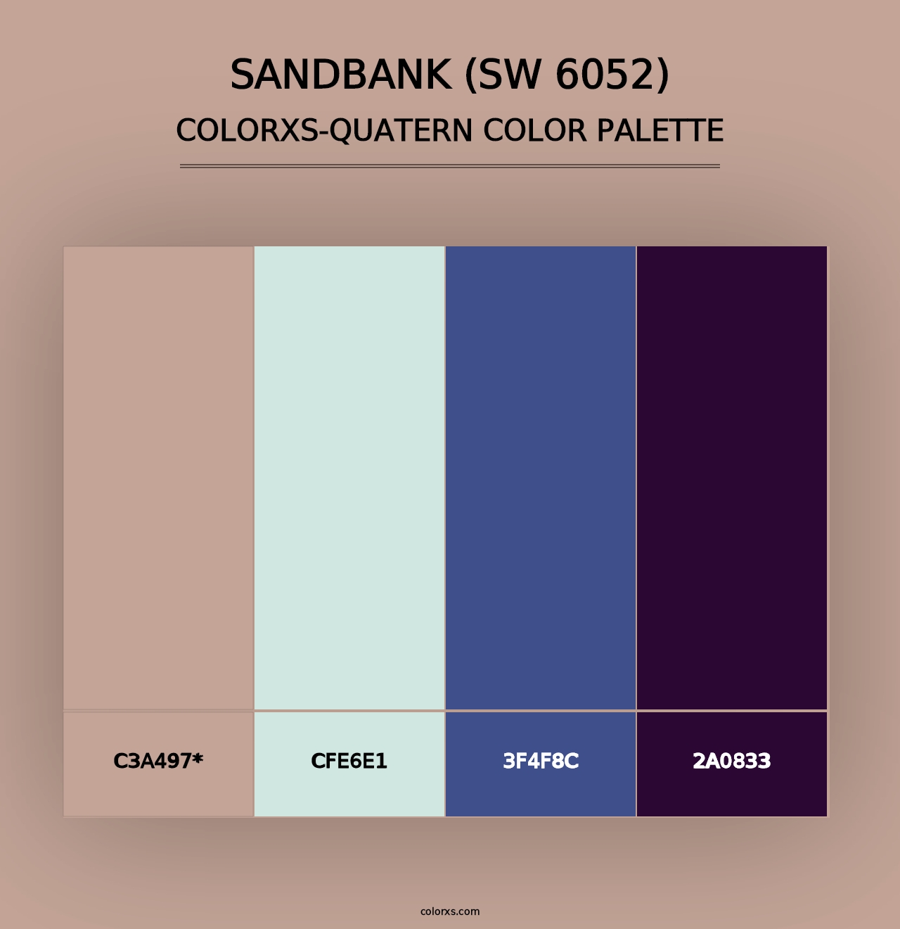 Sandbank (SW 6052) - Colorxs Quad Palette