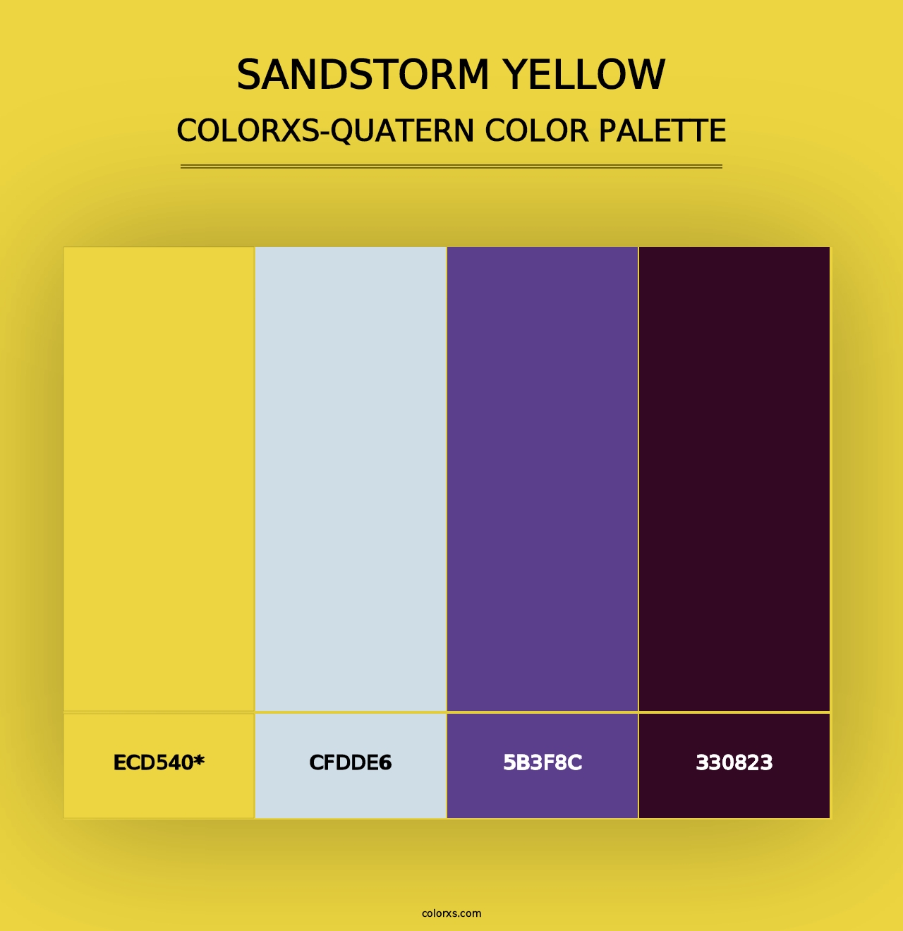 Sandstorm Yellow - Colorxs Quad Palette