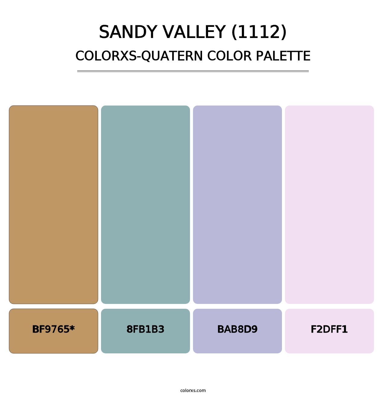 Sandy Valley (1112) - Colorxs Quad Palette