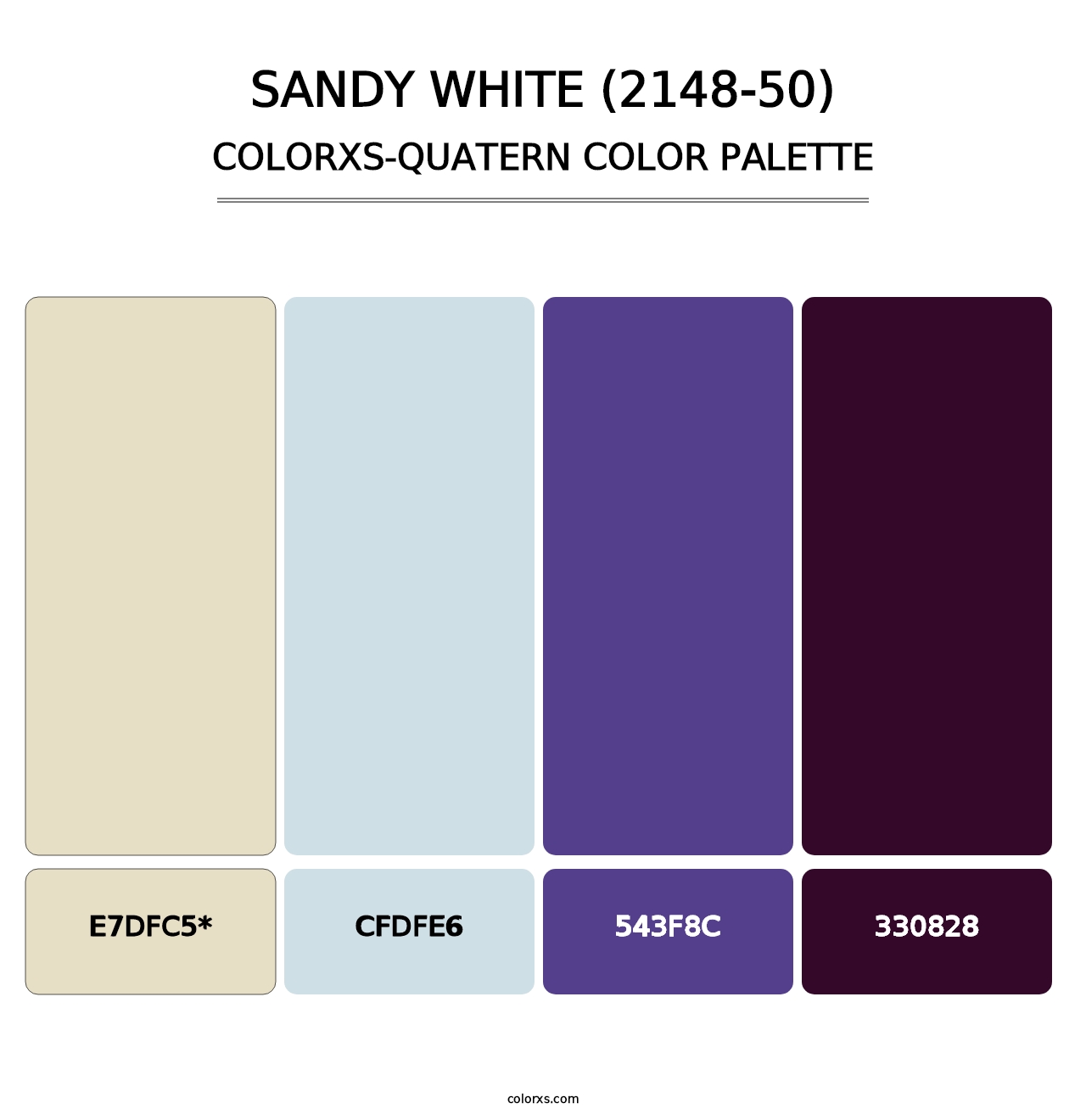 Sandy White (2148-50) - Colorxs Quad Palette