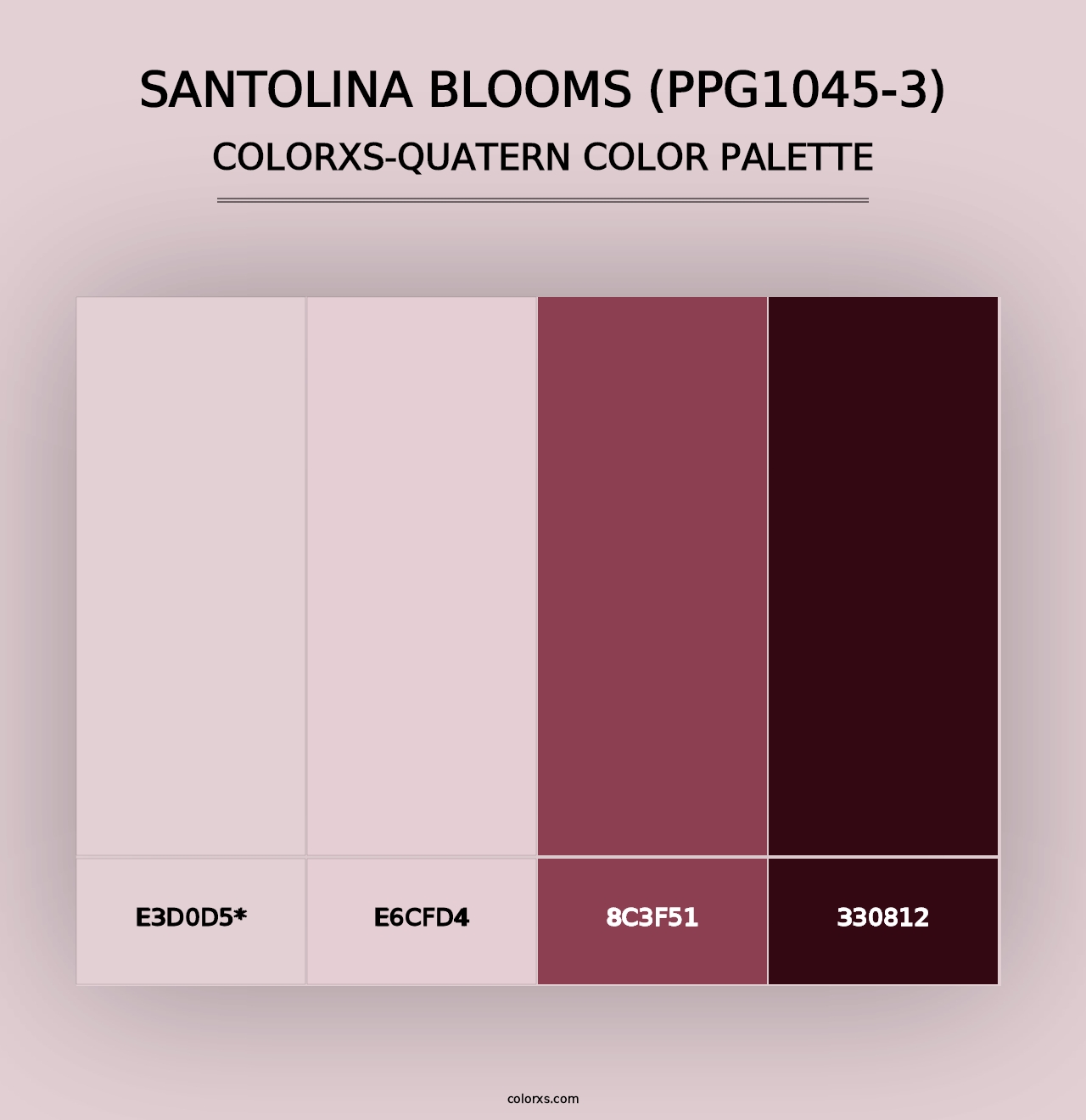 Santolina Blooms (PPG1045-3) - Colorxs Quad Palette