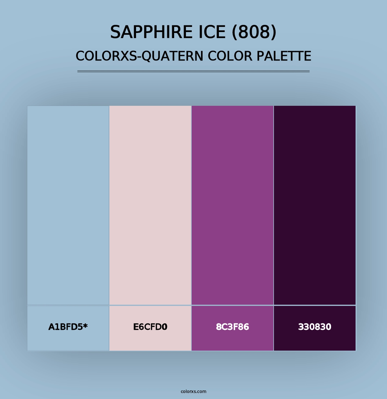 Sapphire Ice (808) - Colorxs Quad Palette