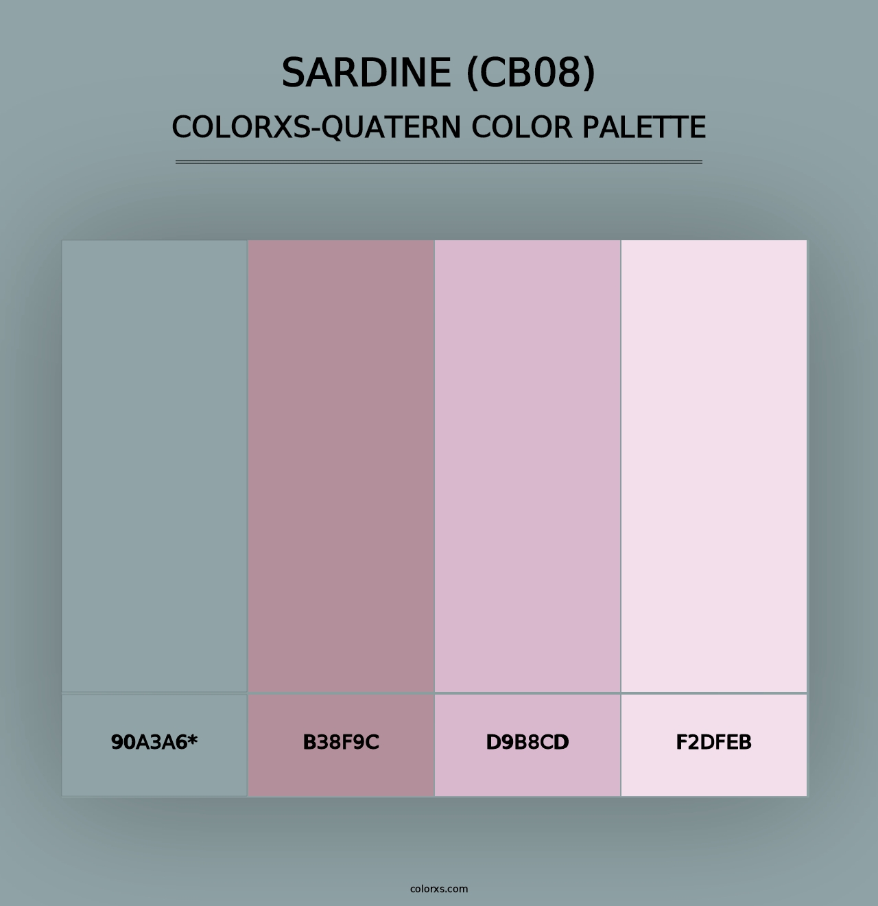 Sardine (CB08) - Colorxs Quad Palette