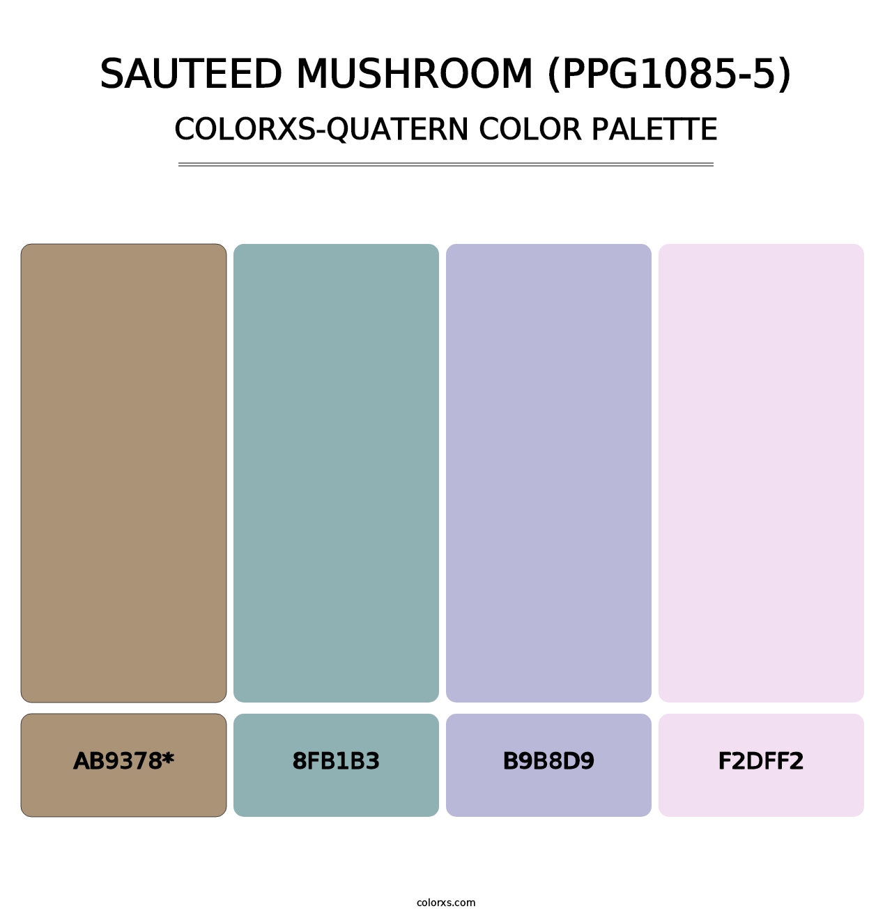 Sauteed Mushroom (PPG1085-5) - Colorxs Quad Palette