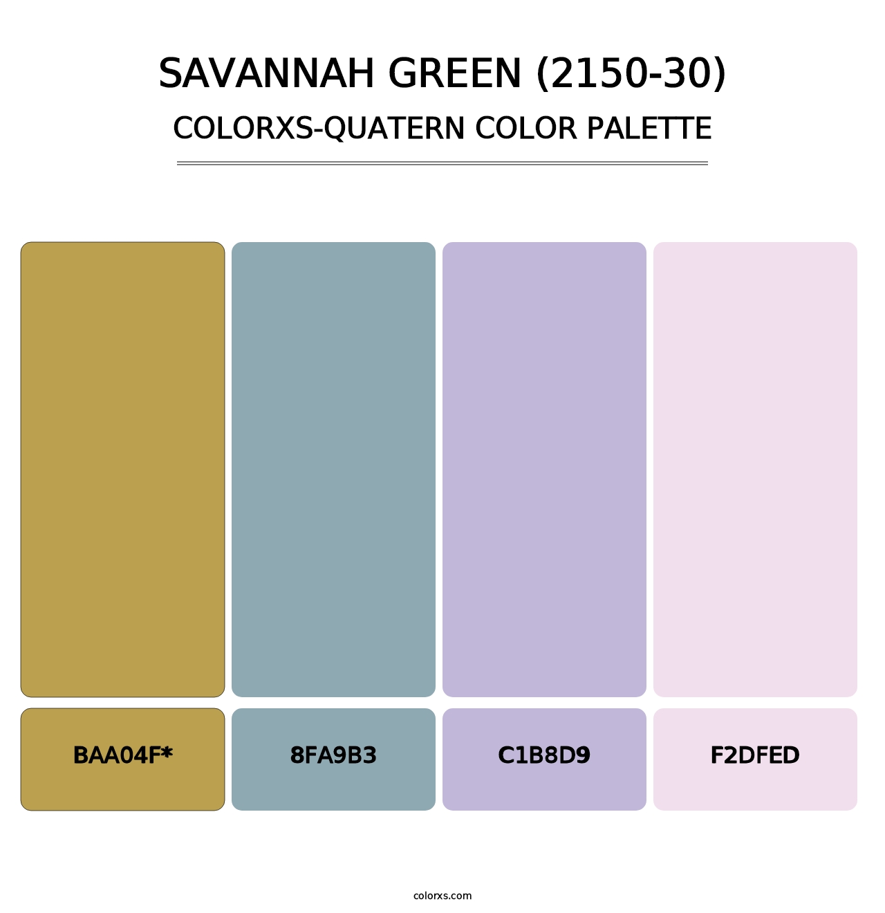 Savannah Green (2150-30) - Colorxs Quad Palette