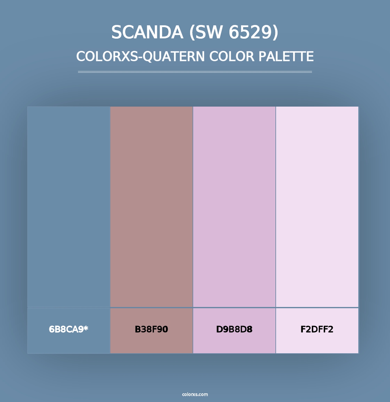 Scanda (SW 6529) - Colorxs Quad Palette