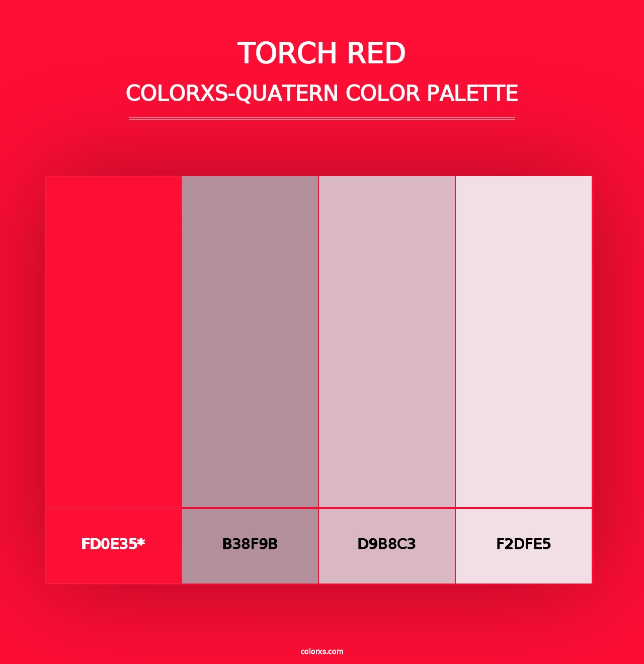 Torch Red - Colorxs Quad Palette