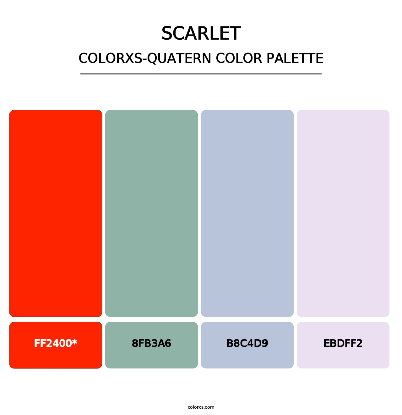 Scarlet - Colorxs Quad Palette