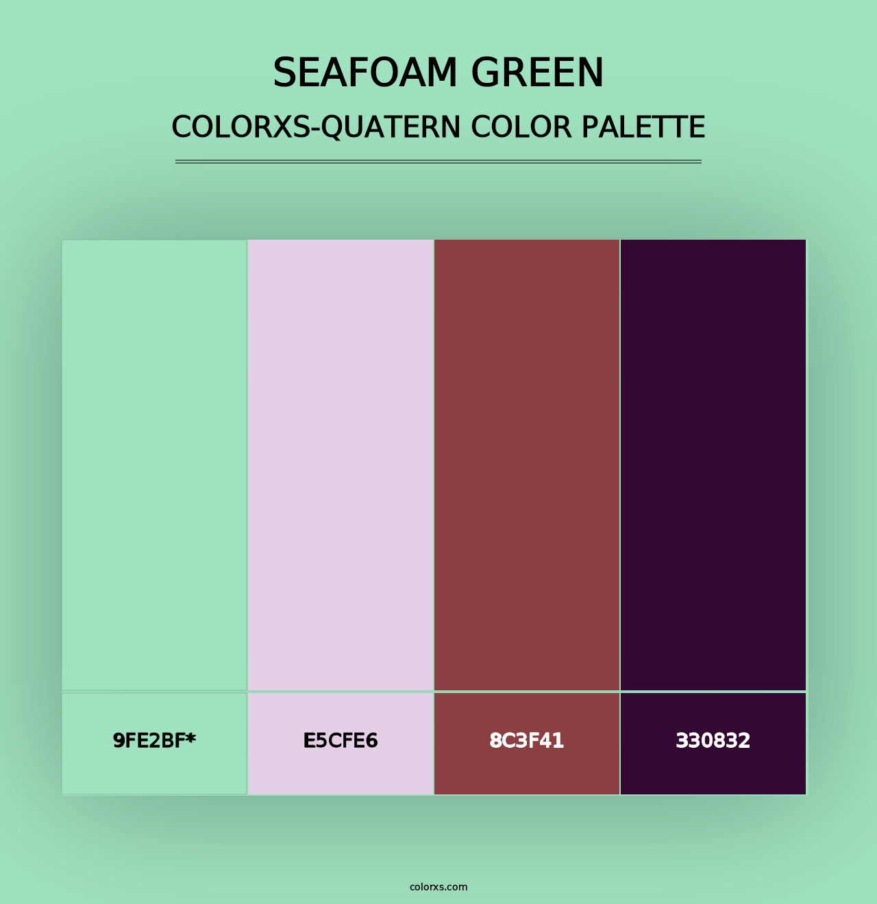 Seafoam Green - Colorxs Quad Palette