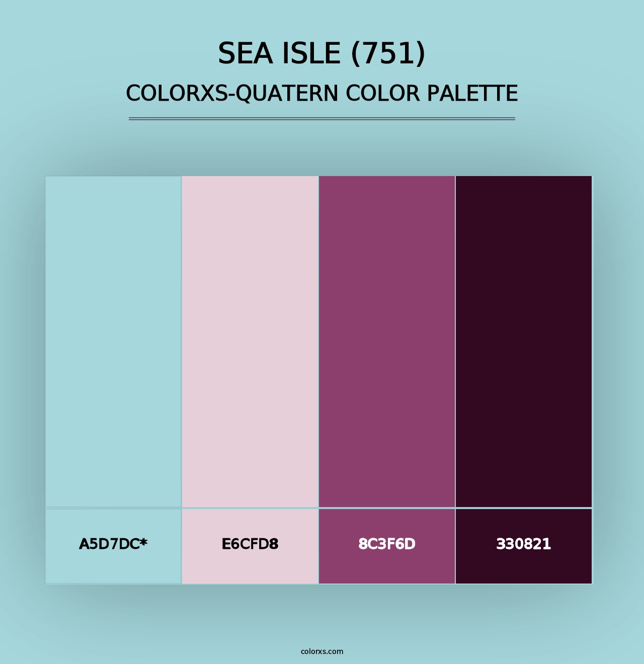 Sea Isle (751) - Colorxs Quad Palette