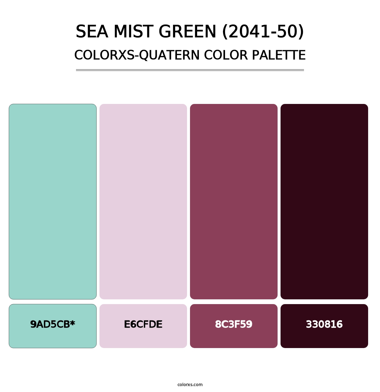 Sea Mist Green (2041-50) - Colorxs Quad Palette