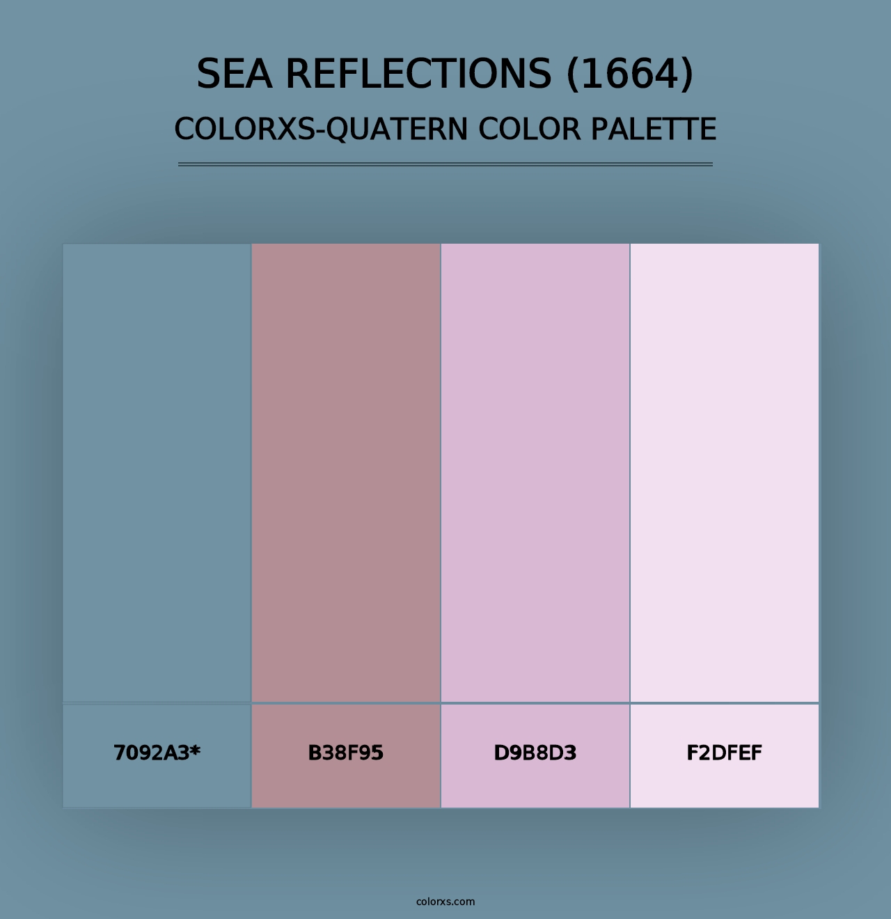 Sea Reflections (1664) - Colorxs Quad Palette