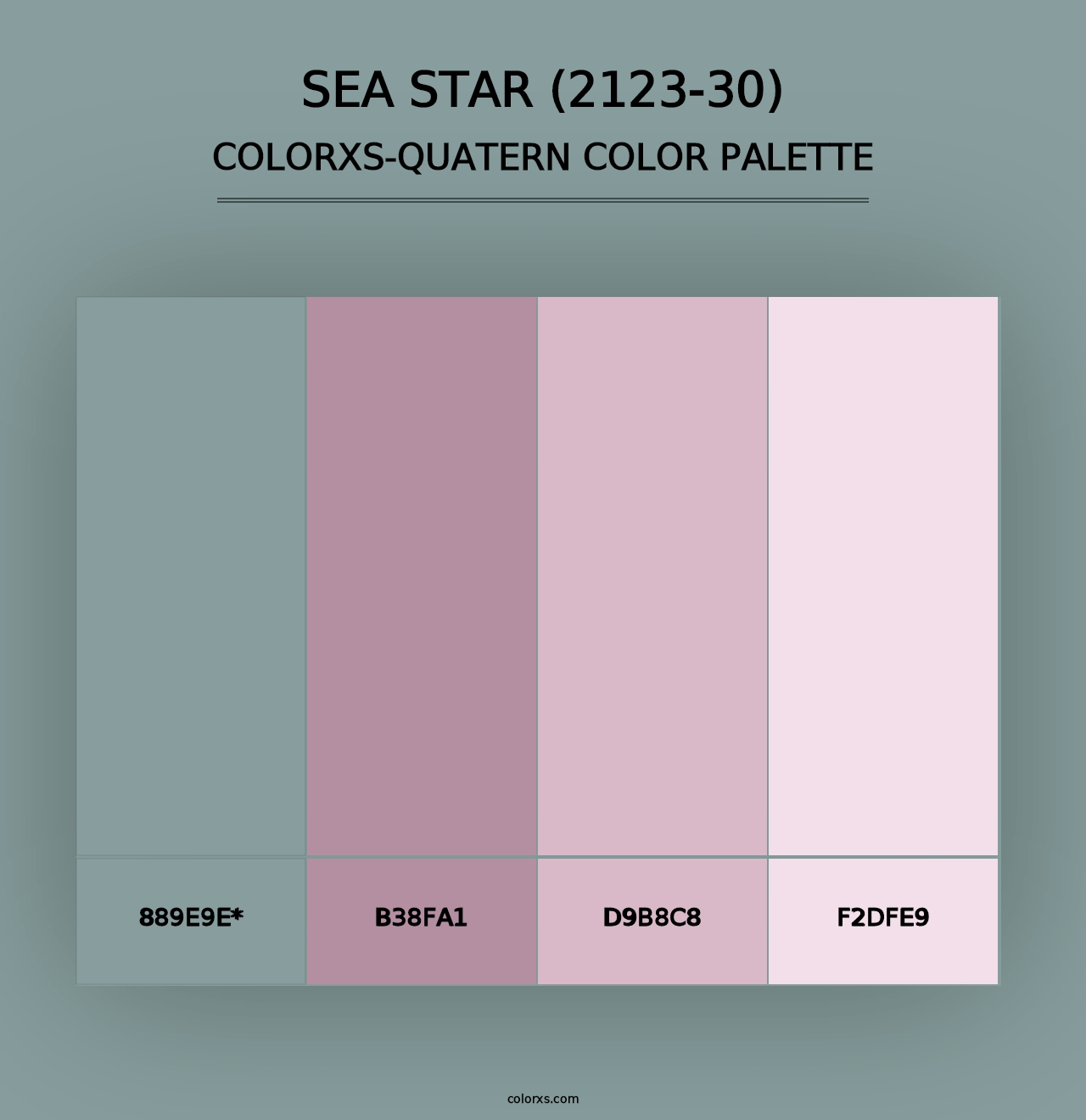 Sea Star (2123-30) - Colorxs Quad Palette