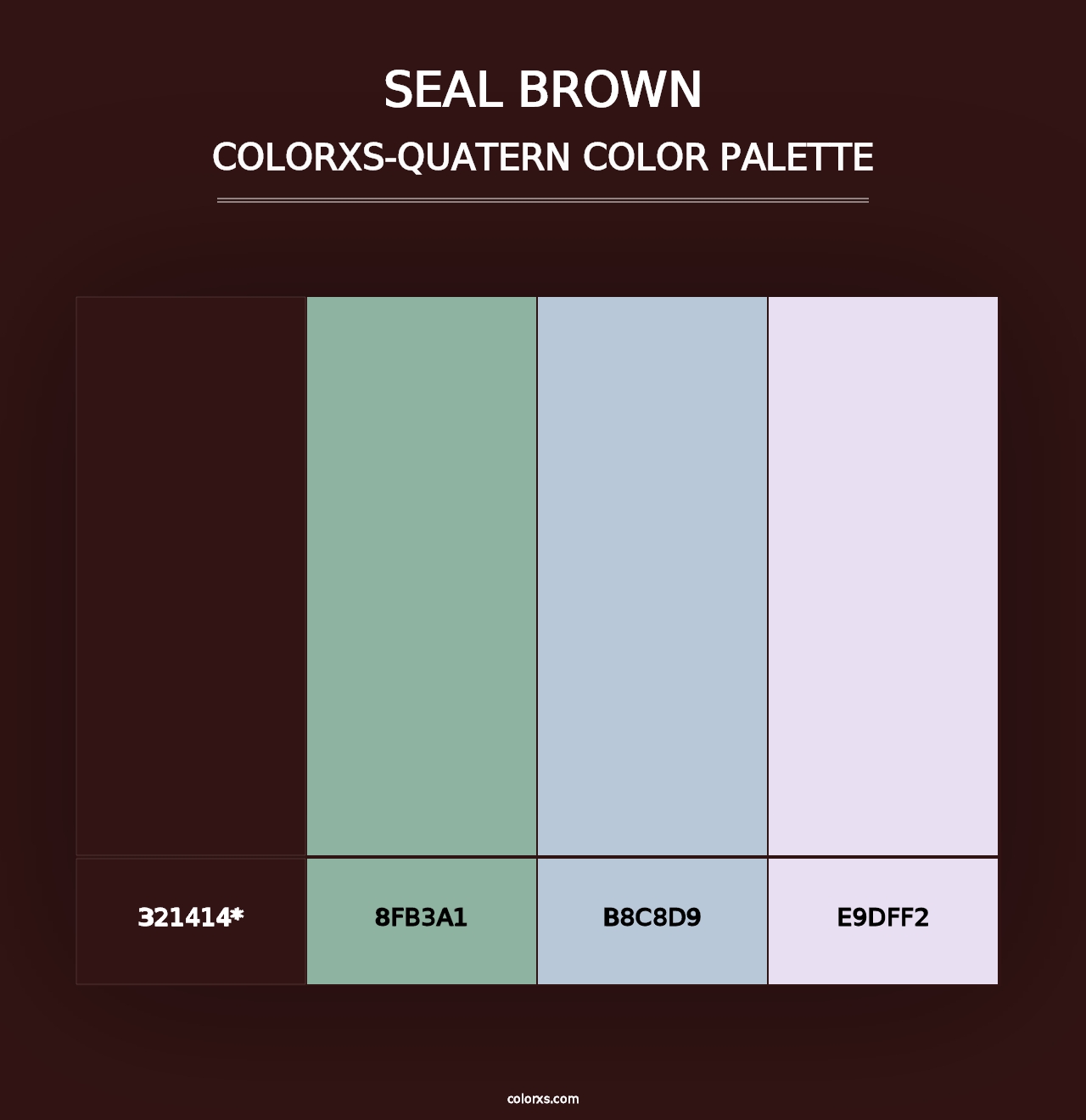 Seal brown - Colorxs Quad Palette