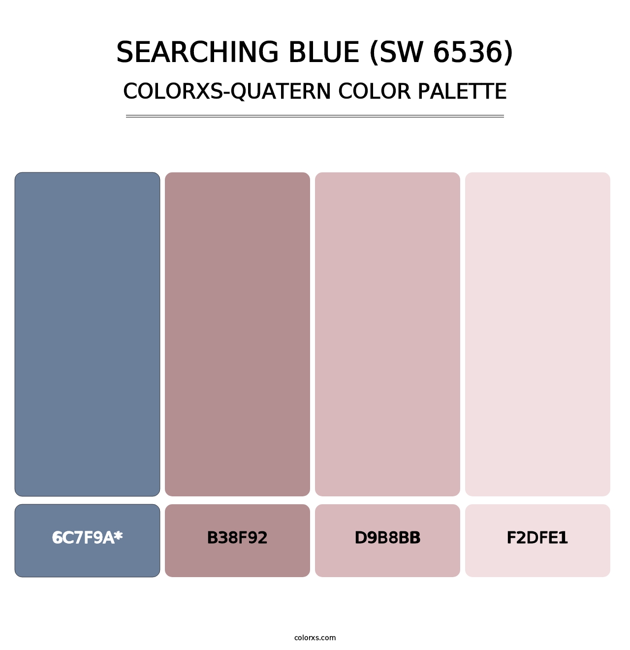 Searching Blue (SW 6536) - Colorxs Quad Palette