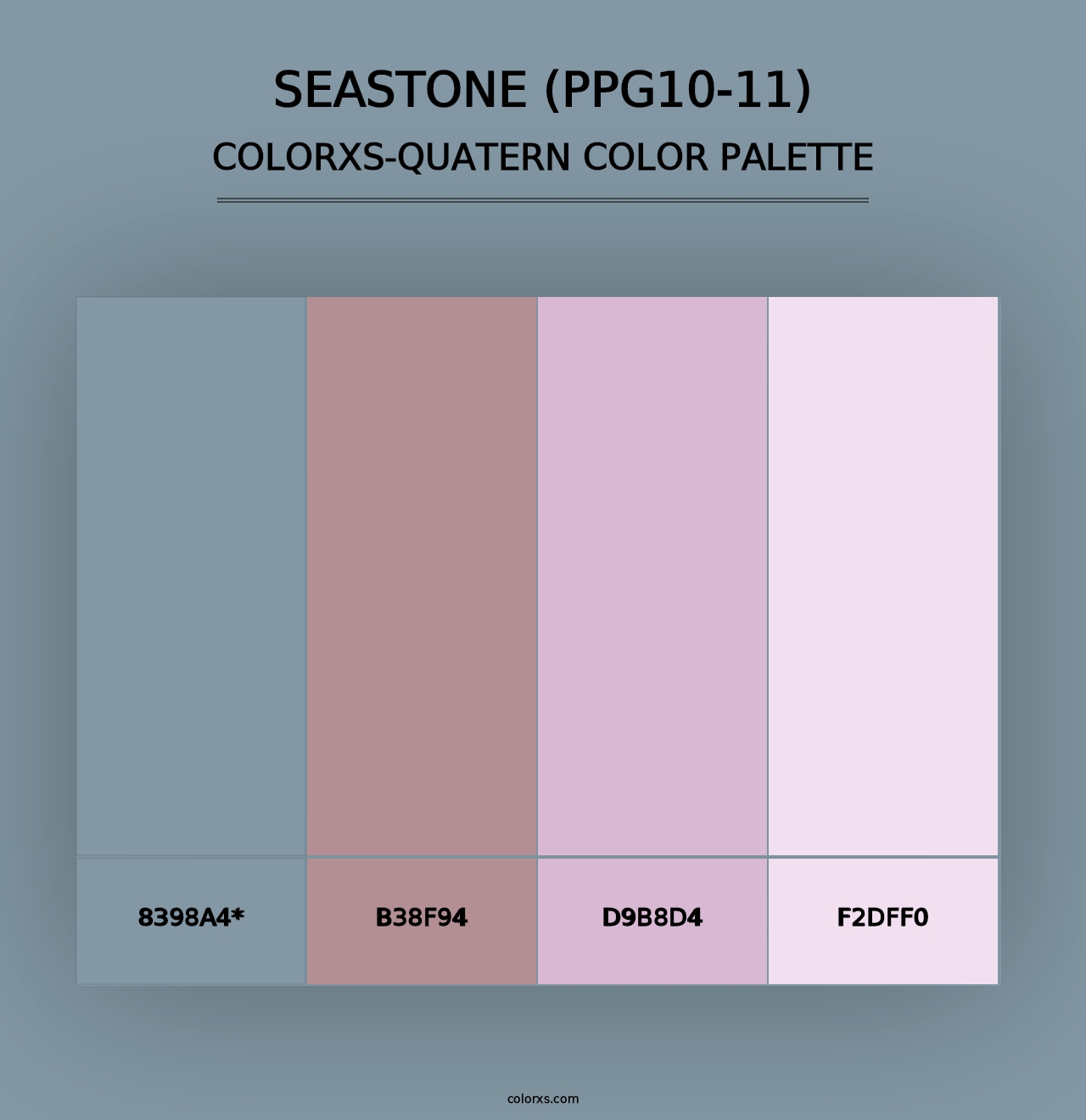 Seastone (PPG10-11) - Colorxs Quad Palette