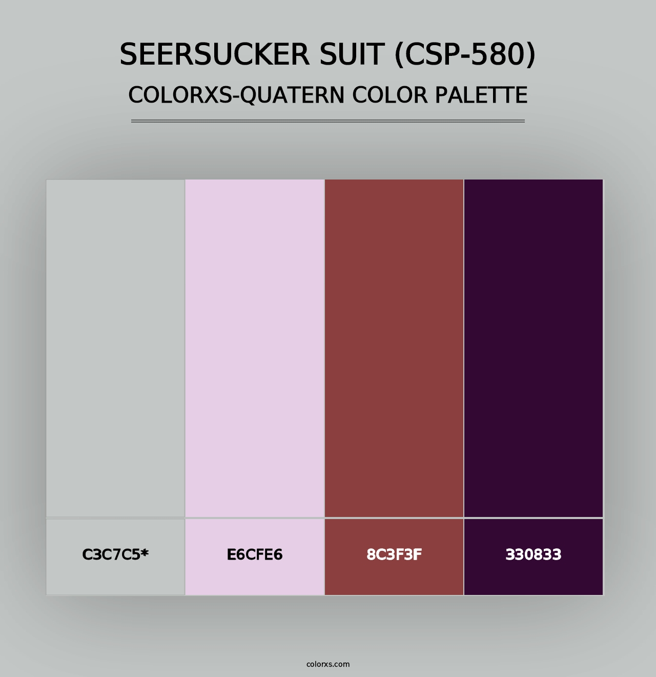 Seersucker Suit (CSP-580) - Colorxs Quad Palette