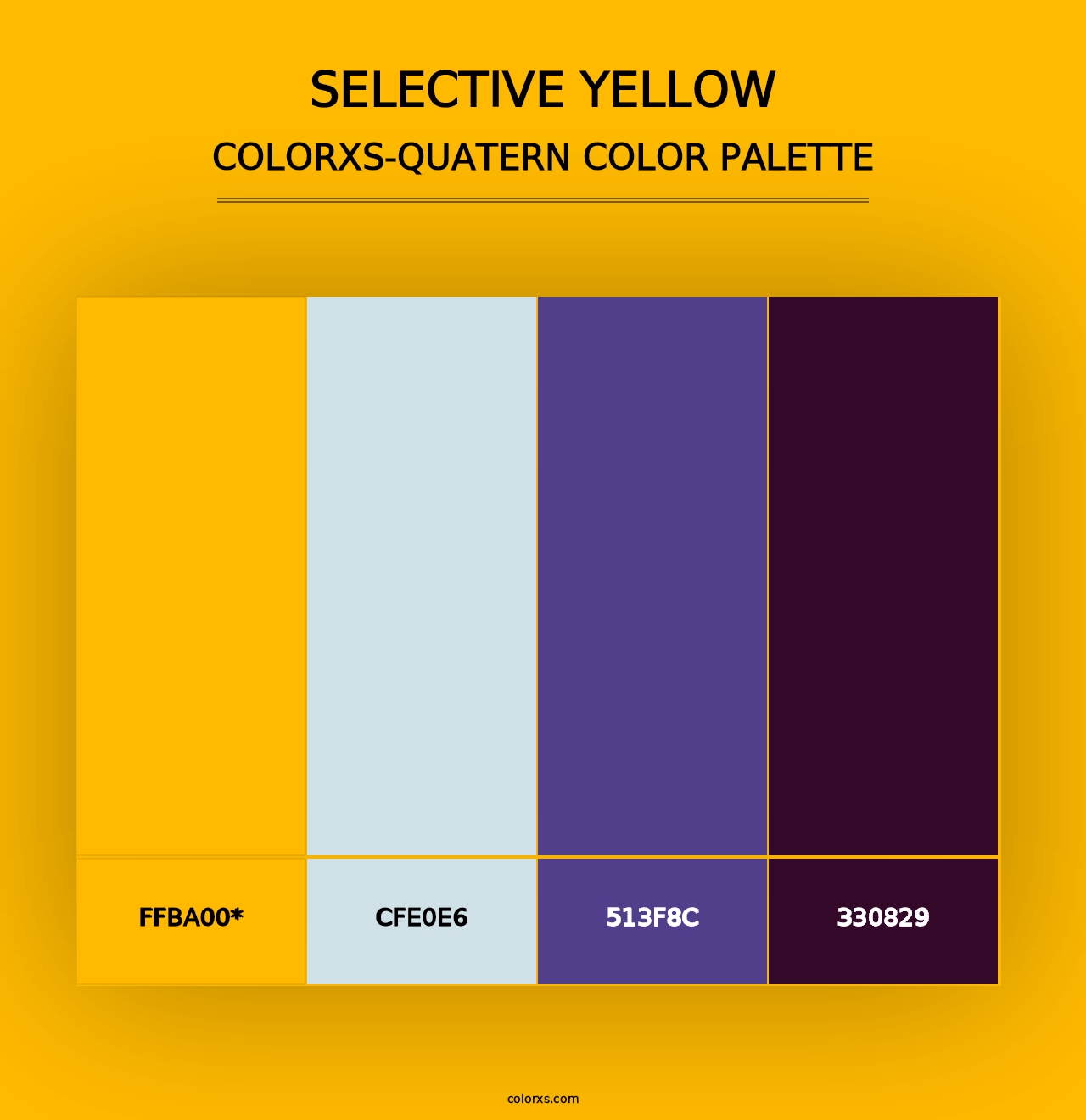 Selective yellow - Colorxs Quad Palette