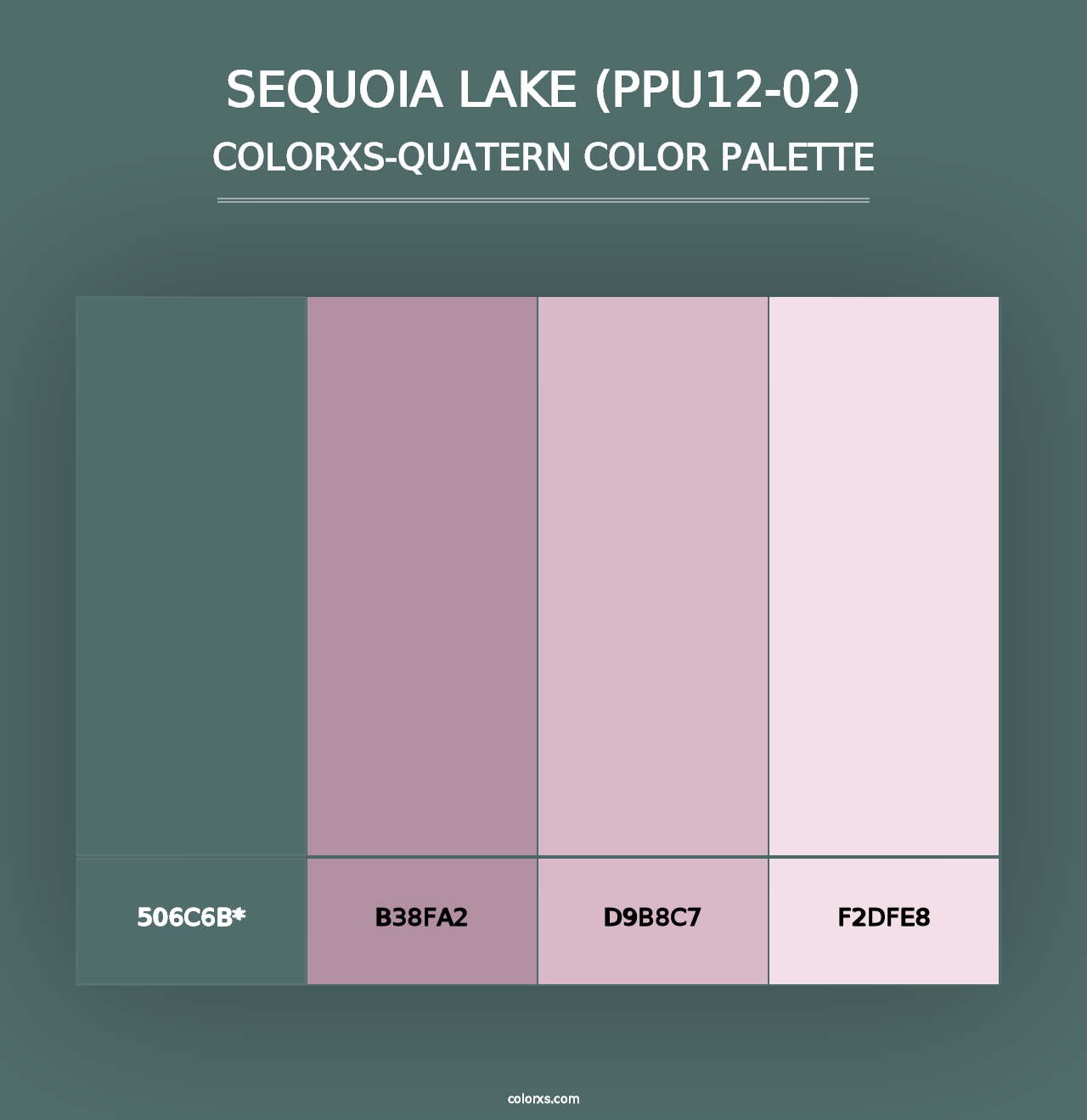 Sequoia Lake (PPU12-02) - Colorxs Quad Palette