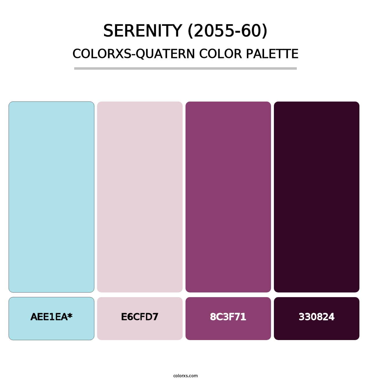 Serenity (2055-60) - Colorxs Quad Palette