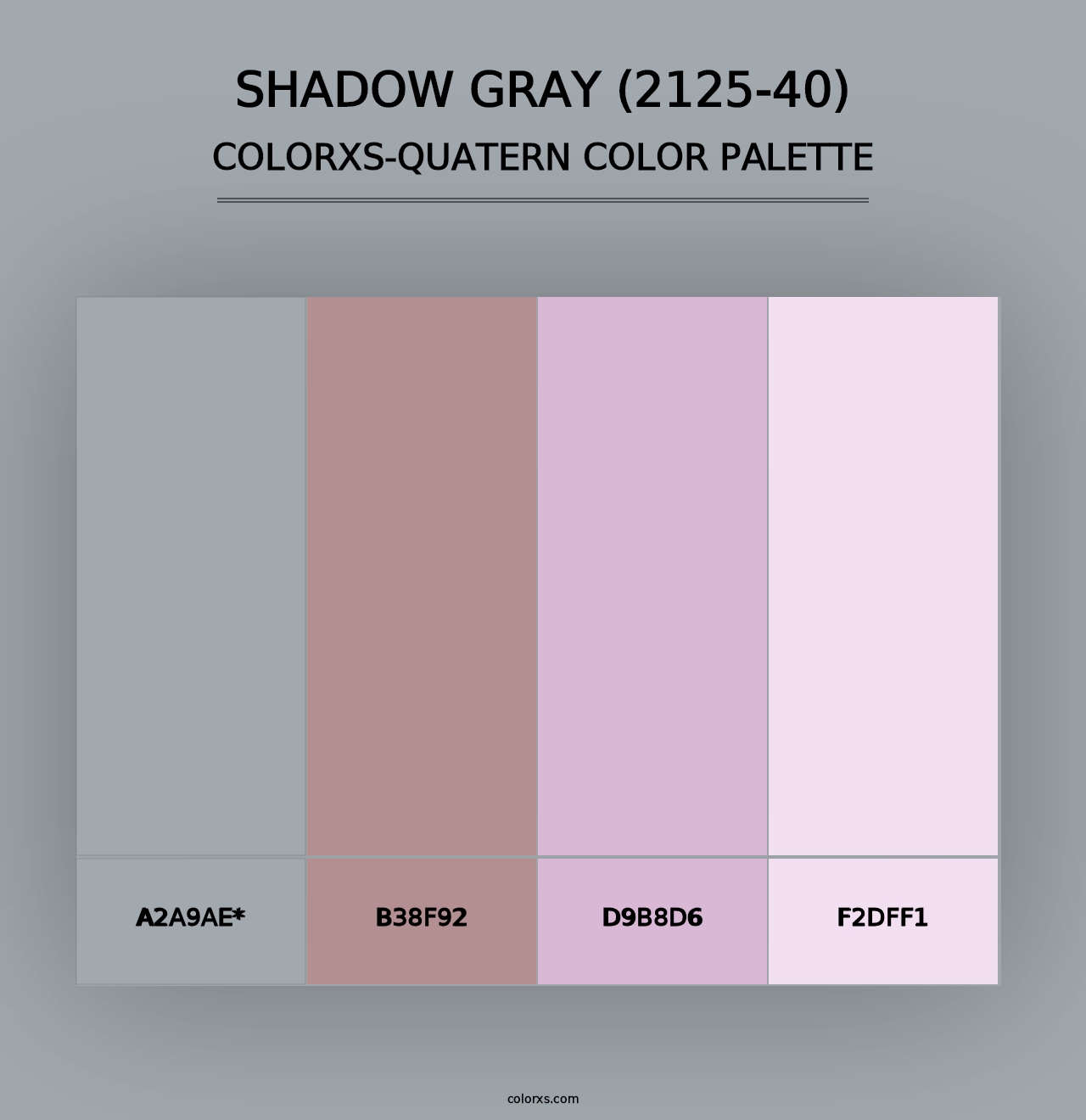 Shadow Gray (2125-40) - Colorxs Quad Palette