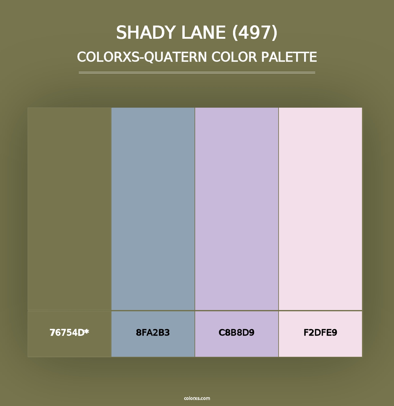 Shady Lane (497) - Colorxs Quad Palette