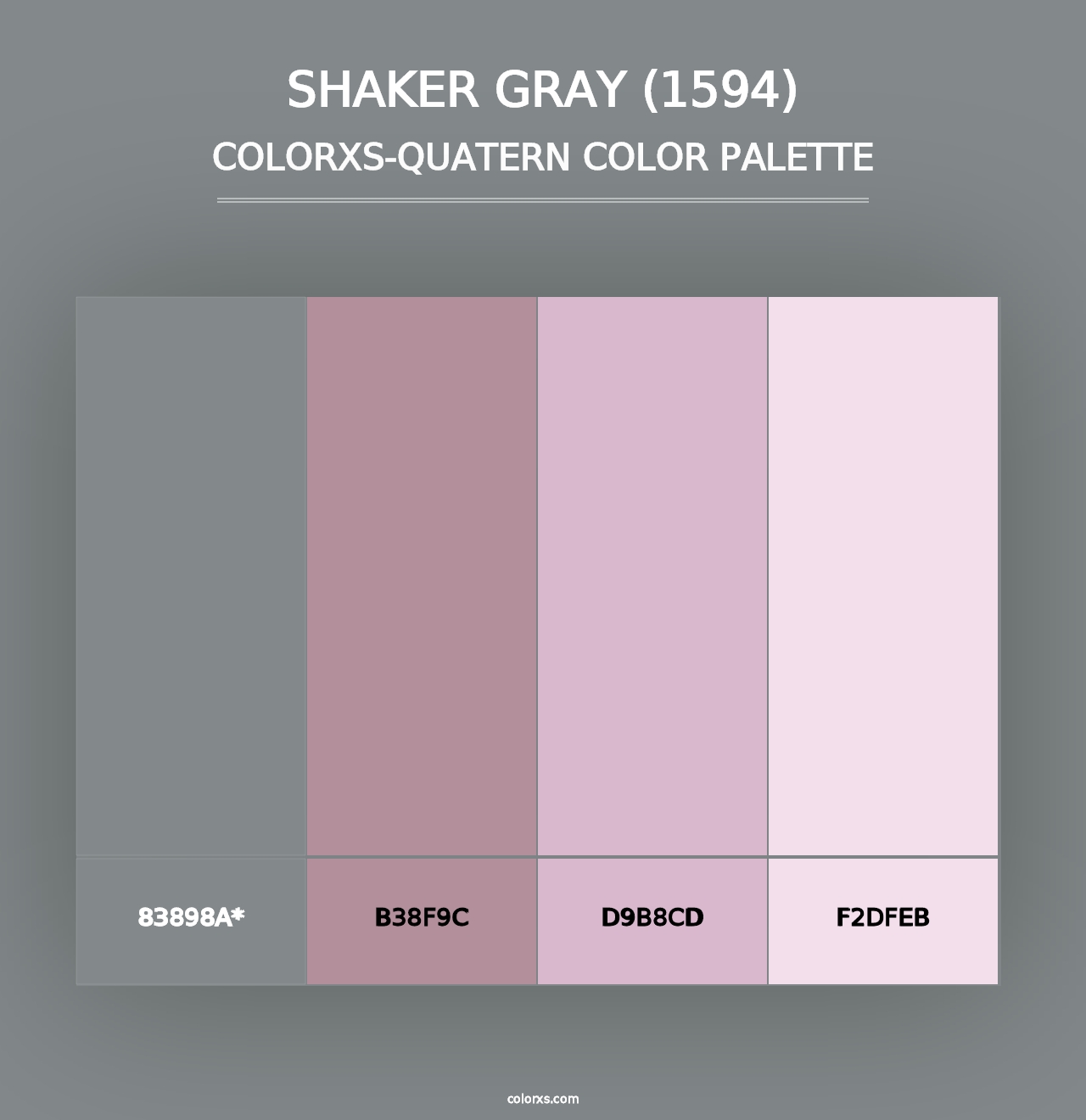 Shaker Gray (1594) - Colorxs Quad Palette