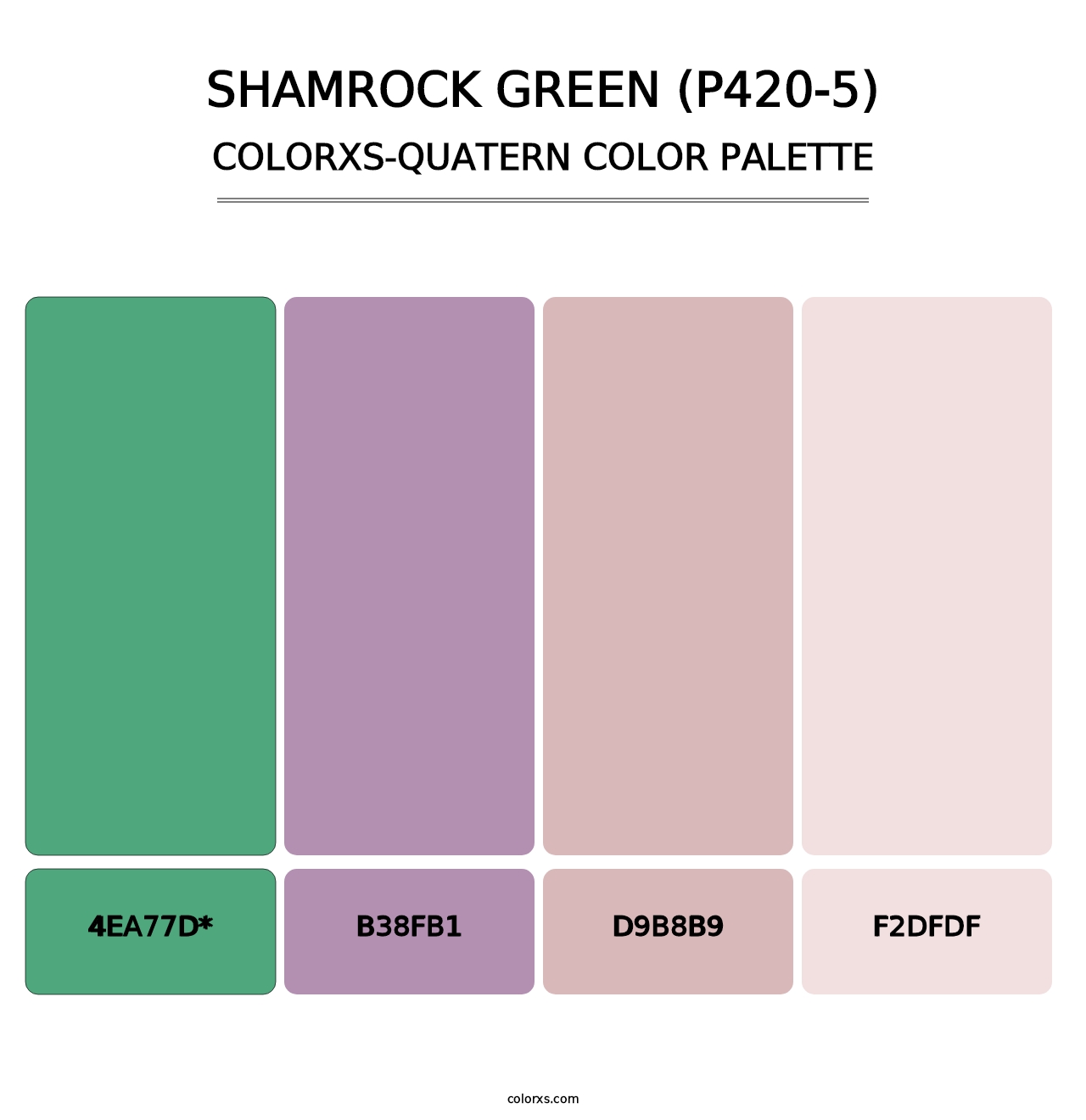 Shamrock Green (P420-5) - Colorxs Quad Palette