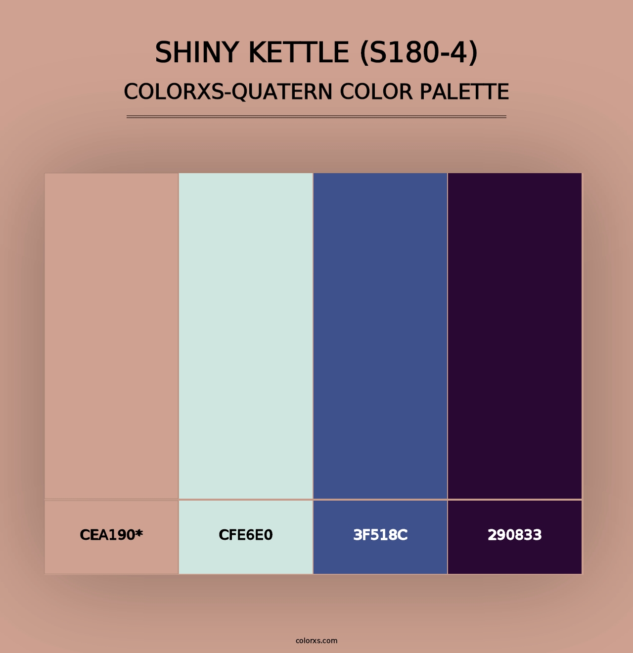 Shiny Kettle (S180-4) - Colorxs Quad Palette